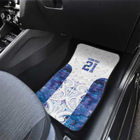 Custom New Zealand Aotearoa Car Mats Purple Maori Paua Shell Indigenous - Polynesian Pride