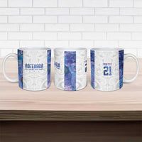 Custom New Zealand Aotearoa Ceramic Mug Purple Maori Paua Shell Indigenous - Polynesian Pride