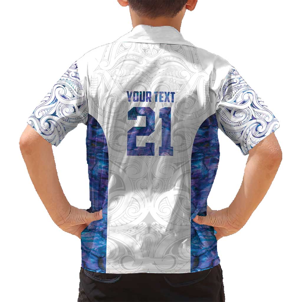 Custom New Zealand Aotearoa Family Matching Puletasi and Hawaiian Shirt Purple Maori Paua Shell Indigenous - Polynesian Pride