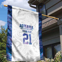 Custom New Zealand Aotearoa Garden Flag Purple Maori Paua Shell Indigenous LT9 - Polynesian Pride