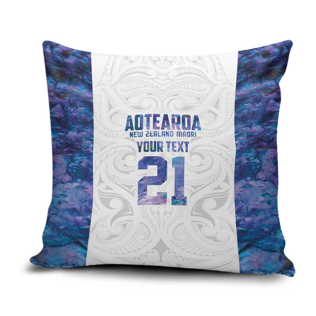 Custom New Zealand Aotearoa Pillow Cover Purple Maori Paua Shell Indigenous LT9 Purple - Polynesian Pride