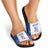 Custom New Zealand Aotearoa Slide Sandals Purple Maori Paua Shell Indigenous - Polynesian Pride