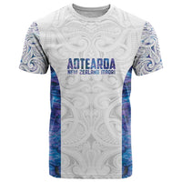 Custom New Zealand Aotearoa T Shirt Purple Maori Paua Shell Indigenous LT9 Purple - Polynesian Pride