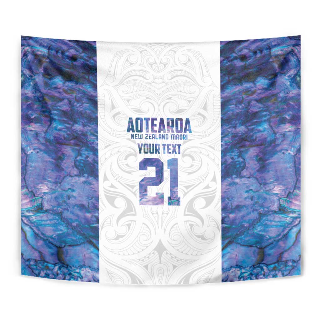 Custom New Zealand Aotearoa Tapestry Purple Maori Paua Shell Indigenous - Polynesian Pride