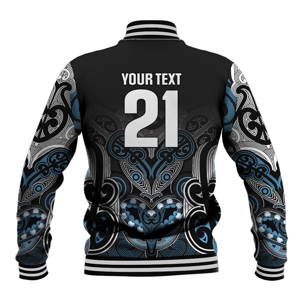 World Cricket Custom New Zealand Baseball Jacket Kia kaha nga Potae Pango