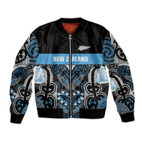 World Cricket Custom New Zealand Bomber Jacket Kia kaha nga Potae Pango