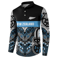 World Cricket Custom New Zealand Button Sweatshirt Kia kaha nga Potae Pango