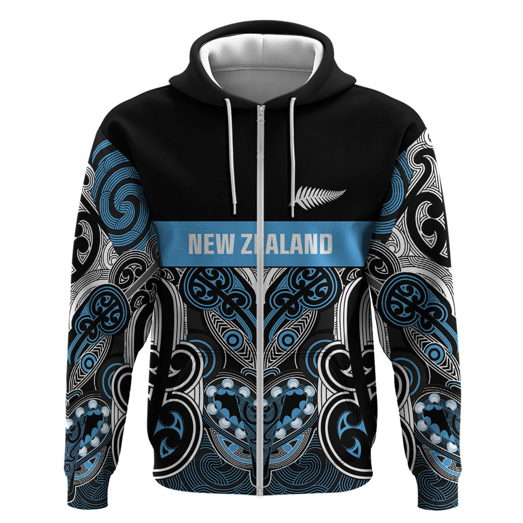 World Cricket Custom New Zealand Hoodie Kia kaha nga Potae Pango