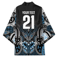 World Cricket Custom New Zealand Kimono Kia kaha nga Potae Pango