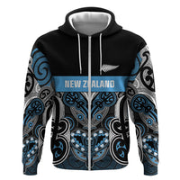 World Cricket Custom New Zealand Zip Hoodie Kia kaha nga Potae Pango