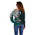Your Matter Suicide Prevention Off Shoulder Sweater Turqoise Polynesian Tribal LT9 - Polynesian Pride