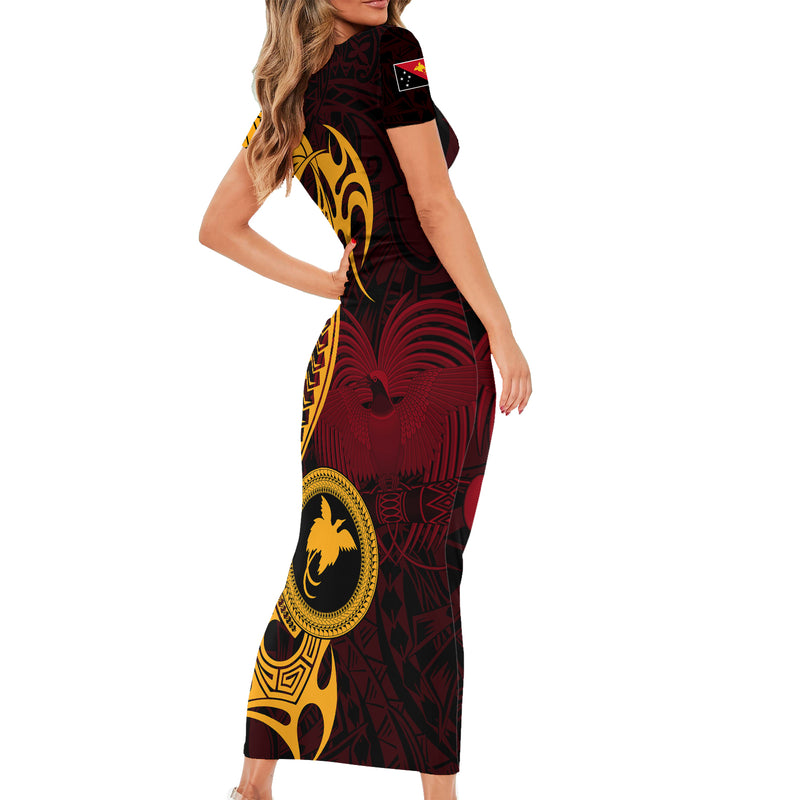 Bob King Of Reggae Rastafari Lion Short Sleeve Bodycon Dress You Never Know How Strong You Are DT02 main image 1