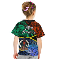 Tafea Day Kid T Shirt Vanuatu Sand Drawing With Polynesian Pattern LT9 - Polynesian Pride