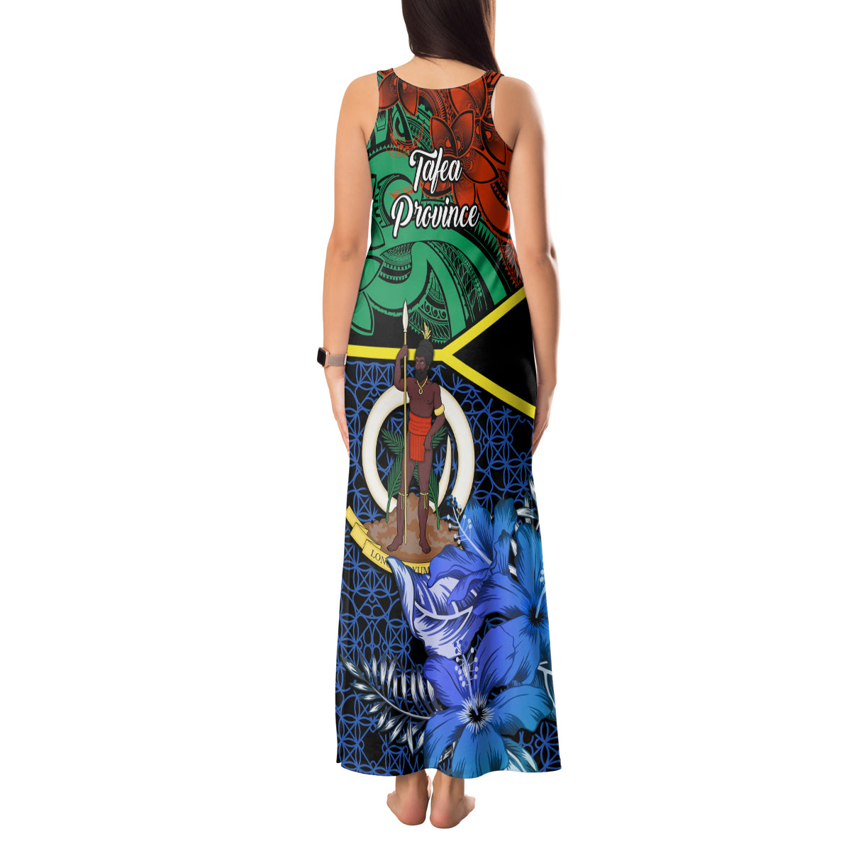 tafea-day-tank-maxi-dress-vanuatu-sand-drawing-with-polynesian-pattern