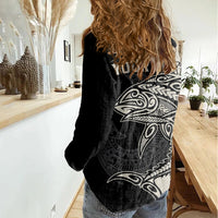 personalised-polynesia-fishing-women-casual-shirt-with-maori-hei-matau-fish-hook-gold-art