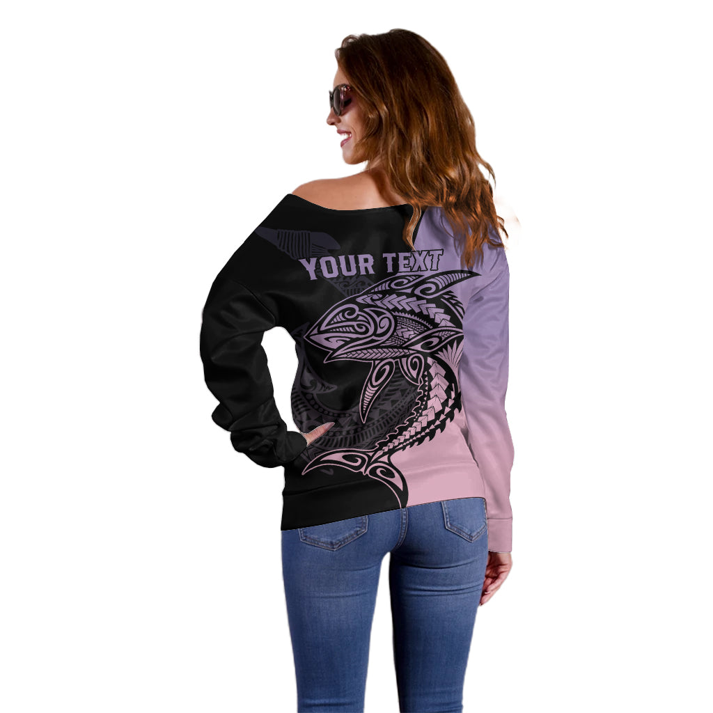 personalised-polynesia-fishing-off-shoulder-sweater-with-maori-hei-matau-fish-hook-pastel-art