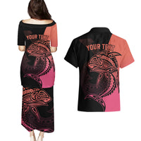 personalised-polynesia-fishing-couples-matching-puletasi-dress-and-hawaiian-shirt-with-maori-hei-matau-fish-hook-pink-art