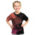 Personalised Polynesia Fishing Kid T Shirt With Maori Hei Matau Fish Hook Pink Art LT9 Pink - Polynesian Pride