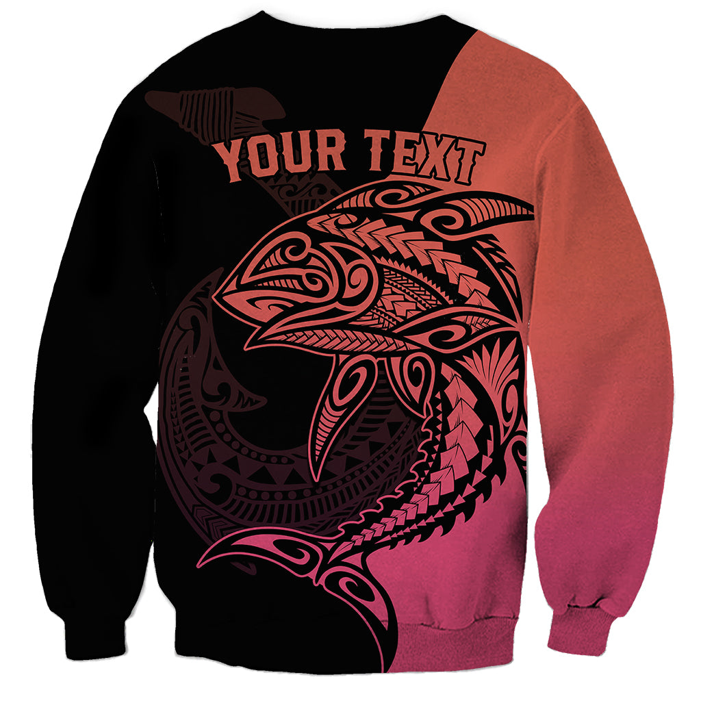personalised-polynesia-fishing-sweatshirt-with-maori-hei-matau-fish-hook-pink-art