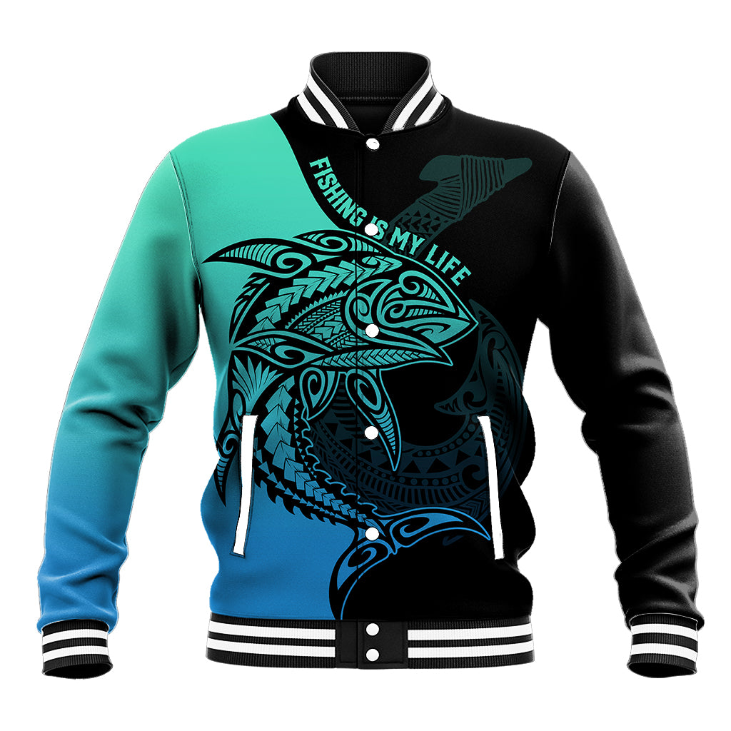 personalised-polynesia-fishing-baseball-jacket-with-maori-hei-matau-fish-hook-turquoise-art
