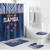Rugby Toa Samoa Bathroom Set Samoa mo Samoa Island Warrior Pride - Polynesian Pride