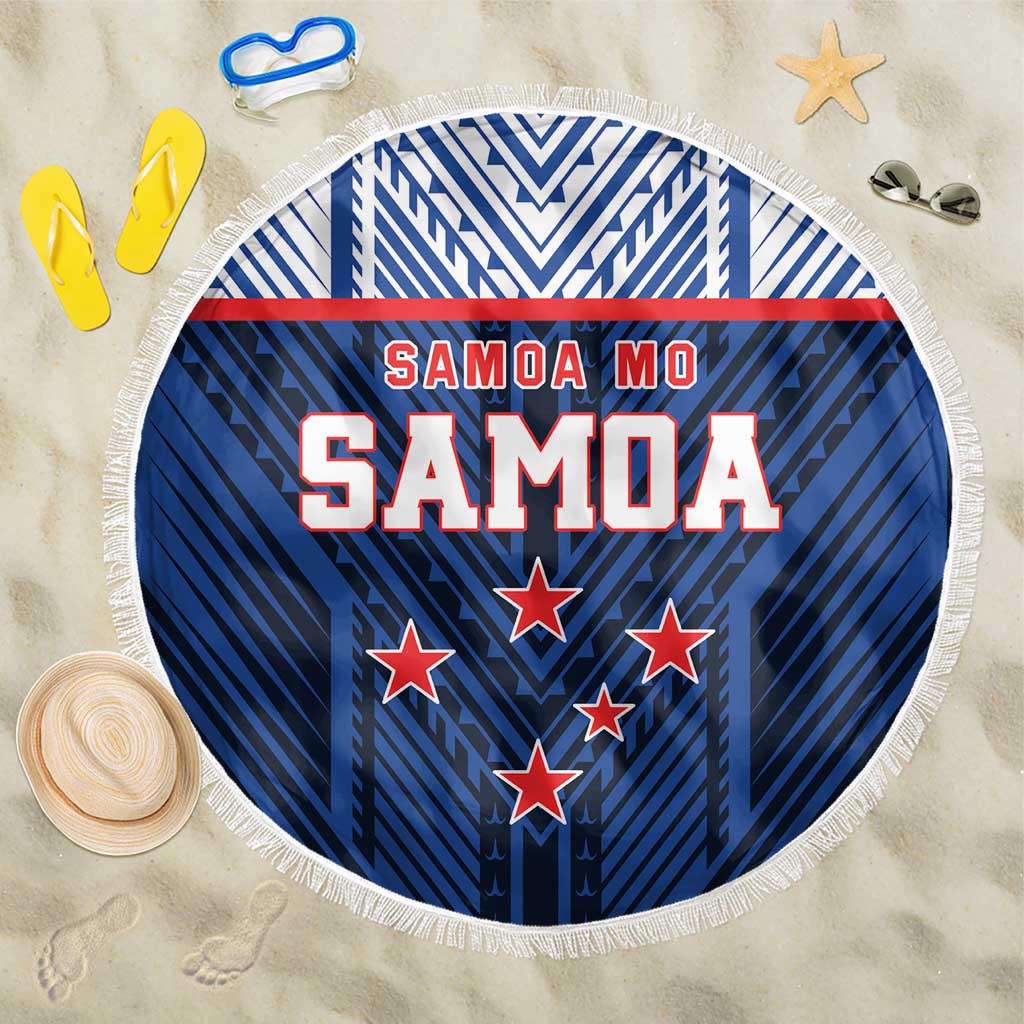 Rugby Toa Samoa Beach Blanket Samoa mo Samoa Island Warrior Pride - Polynesian Pride