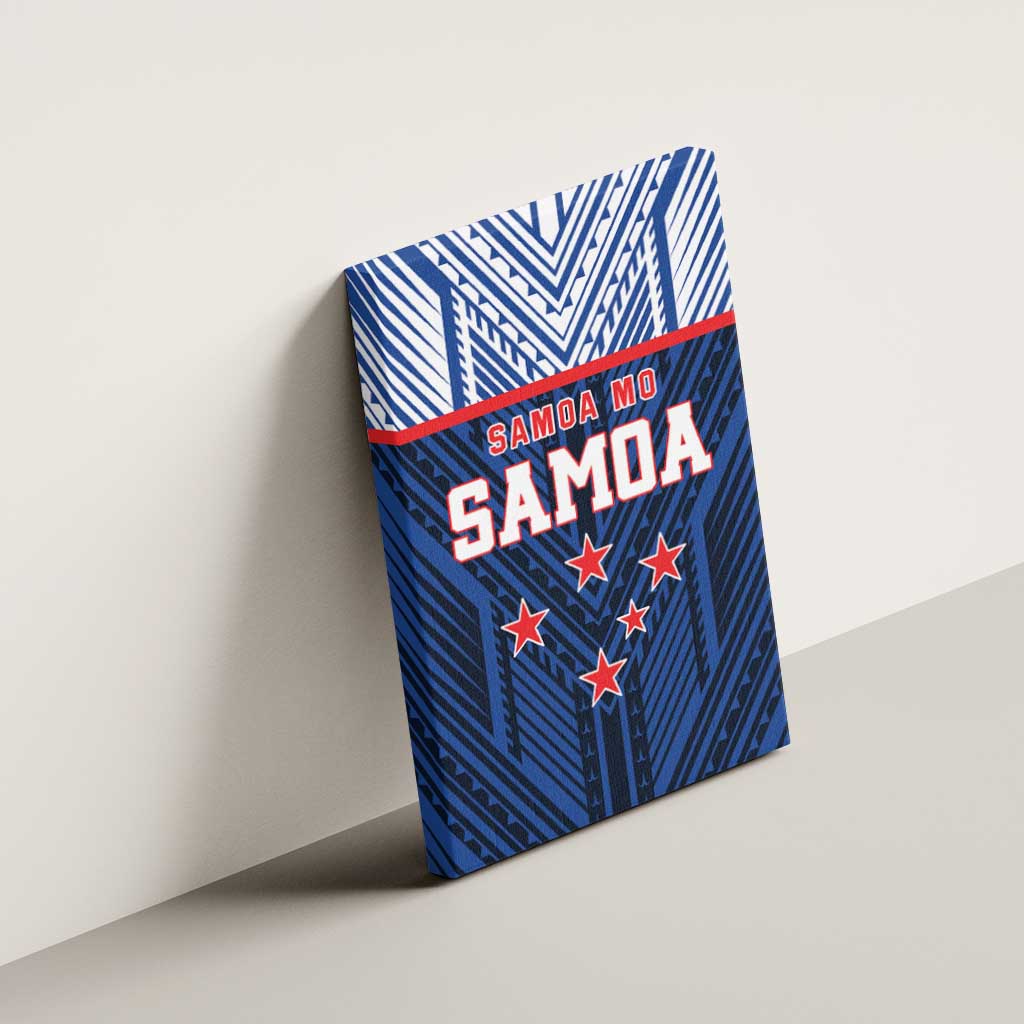 Rugby Toa Samoa Canvas Wall Art Samoa mo Samoa Island Warrior Pride - Polynesian Pride