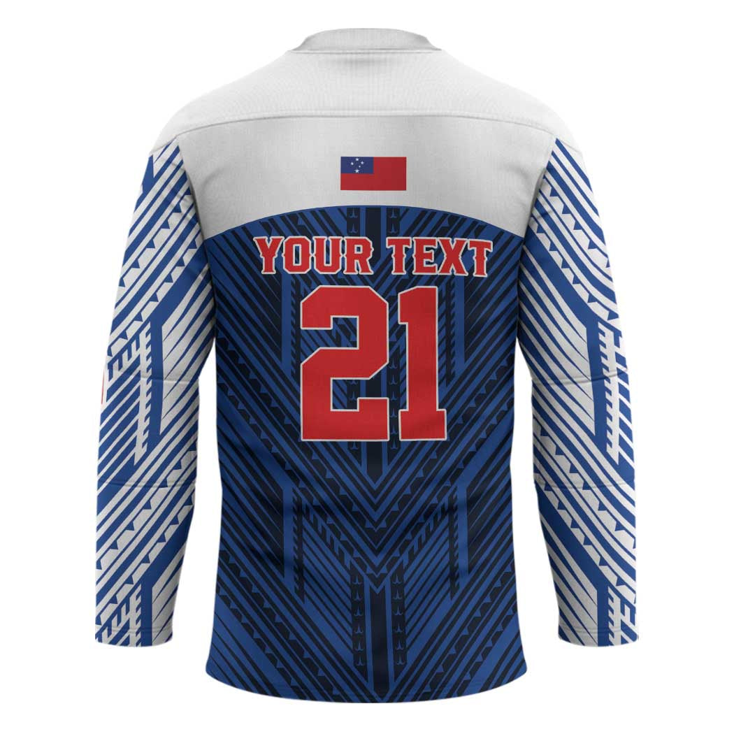 Custom Rugby Toa Samoa Hockey Jersey Samoa mo Samoa Island Warrior Pride - Polynesian Pride