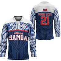 Custom Rugby Toa Samoa Hockey Jersey Samoa mo Samoa Island Warrior Pride - Polynesian Pride