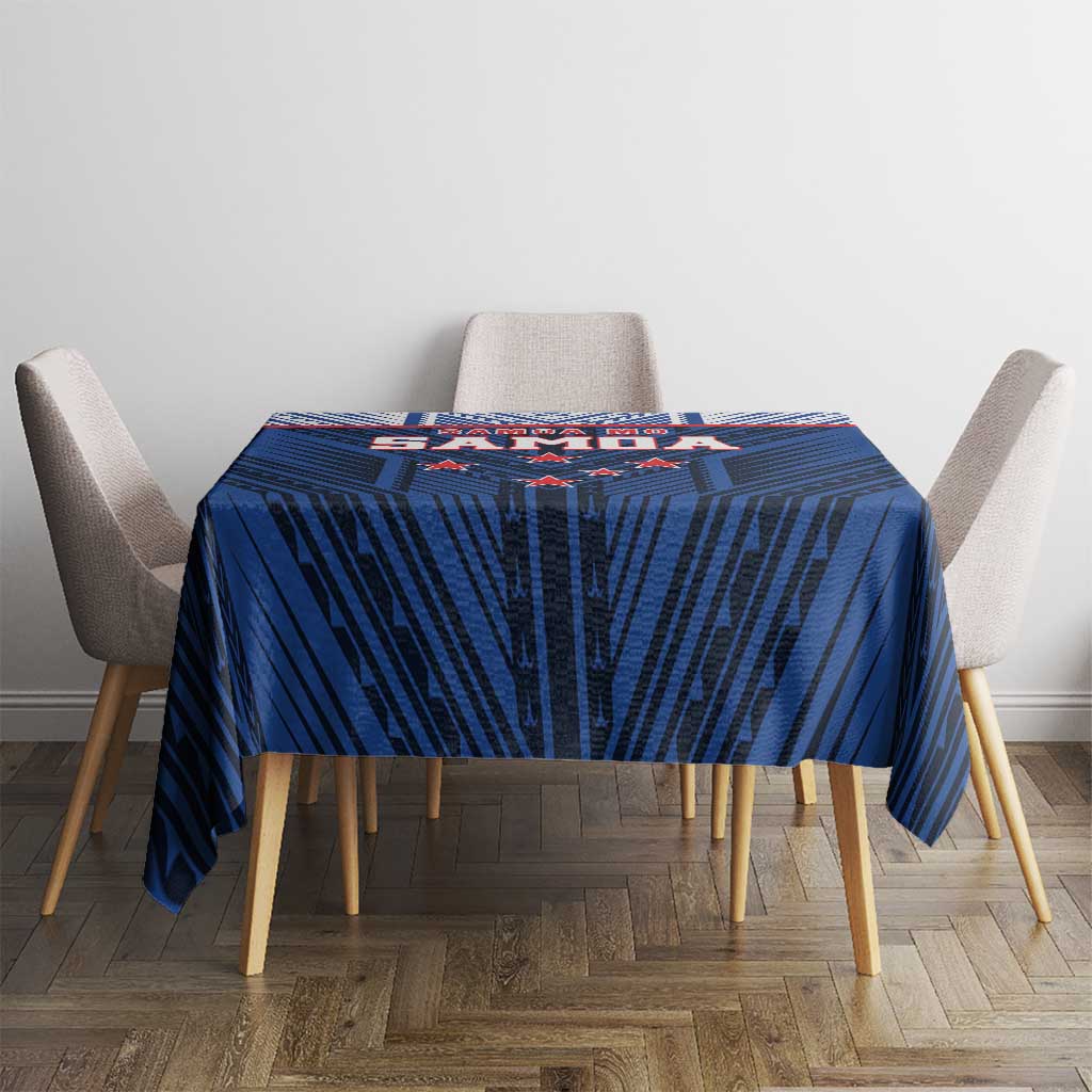 Rugby Toa Samoa Tablecloth Samoa mo Samoa Island Warrior Pride - Polynesian Pride