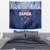 Rugby Toa Samoa Tapestry Samoa mo Samoa Island Warrior Pride - Polynesian Pride