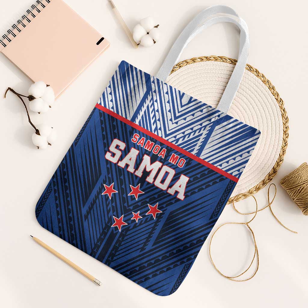 Rugby Toa Samoa Tote Bag Samoa mo Samoa Island Warrior Pride - Polynesian Pride