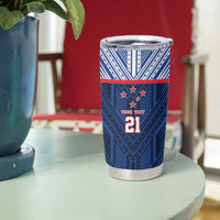 Custom Rugby Toa Samoa Tumbler Cup Samoa mo Samoa Island Warrior Pride - Polynesian Pride