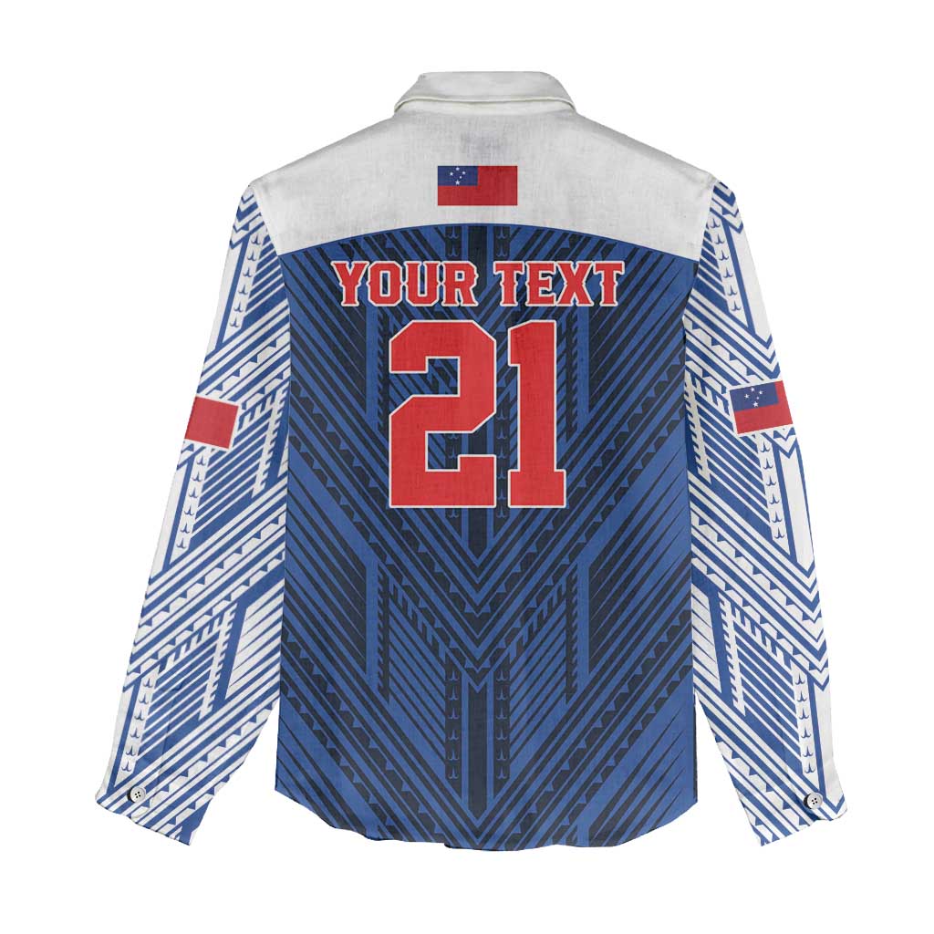 Custom Rugby Toa Samoa Women Casual Shirt Samoa mo Samoa Island Warrior Pride - Polynesian Pride