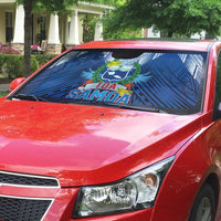 Rugby Toa Samoa Auto Sun Shade Samoa mo Samoa Strength in Tatau - Polynesian Pride