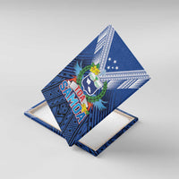 Rugby Toa Samoa Canvas Wall Art Samoa mo Samoa Strength in Tatau - Polynesian Pride