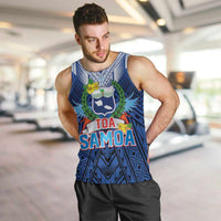 Custom Rugby Toa Samoa Men Tank Top Samoa mo Samoa Strength in Tatau - Polynesian Pride