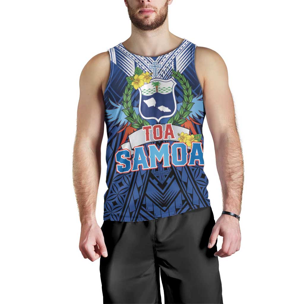 Custom Rugby Toa Samoa Men Tank Top Samoa mo Samoa Strength in Tatau - Polynesian Pride