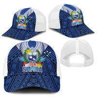 Toa Samoa Rugby Mesh Trucker Cap Samoa mo Samoa Strength in Tatau - Polynesian Pride