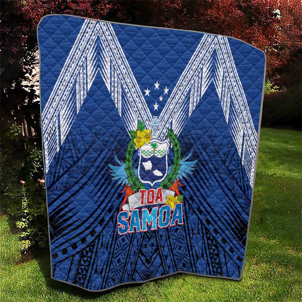 Rugby Toa Samoa Quilt Samoa mo Samoa Strength in Tatau - Polynesian Pride