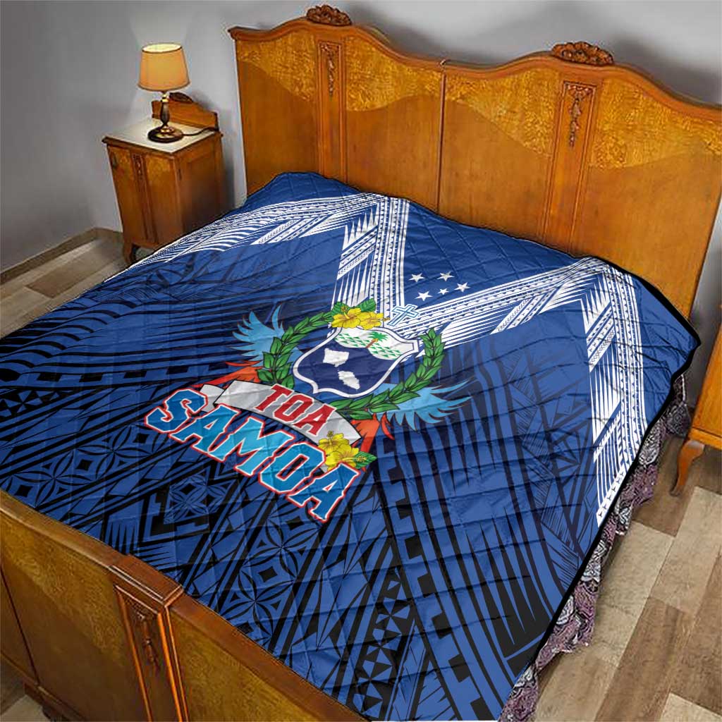 Rugby Toa Samoa Quilt Samoa mo Samoa Strength in Tatau - Polynesian Pride