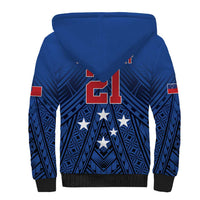 Custom Rugby Toa Samoa Sherpa Hoodie Samoa mo Samoa Strength in Tatau - Polynesian Pride
