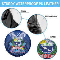 Rugby Toa Samoa Spare Tire Cover Samoa mo Samoa Strength in Tatau - Polynesian Pride