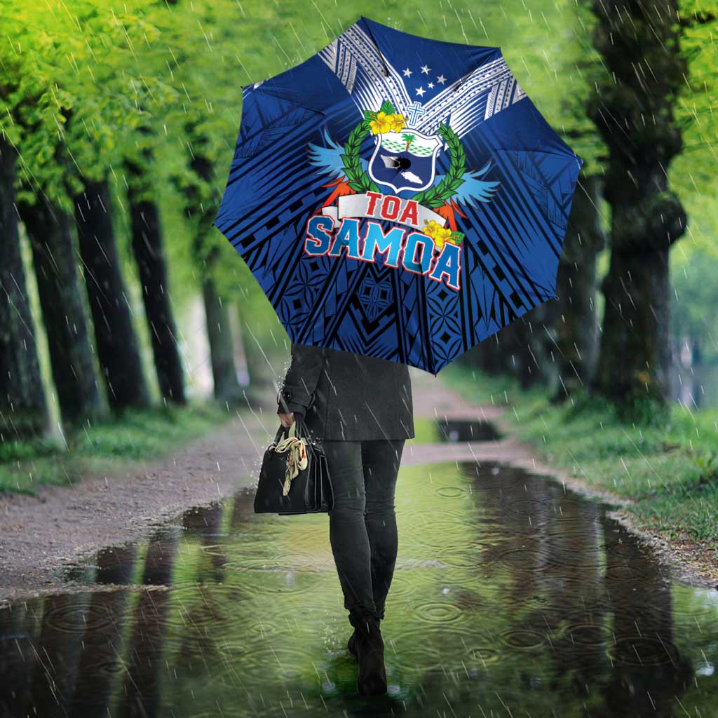 Rugby Toa Samoa Umbrella Samoa mo Samoa Strength in Tatau - Polynesian Pride