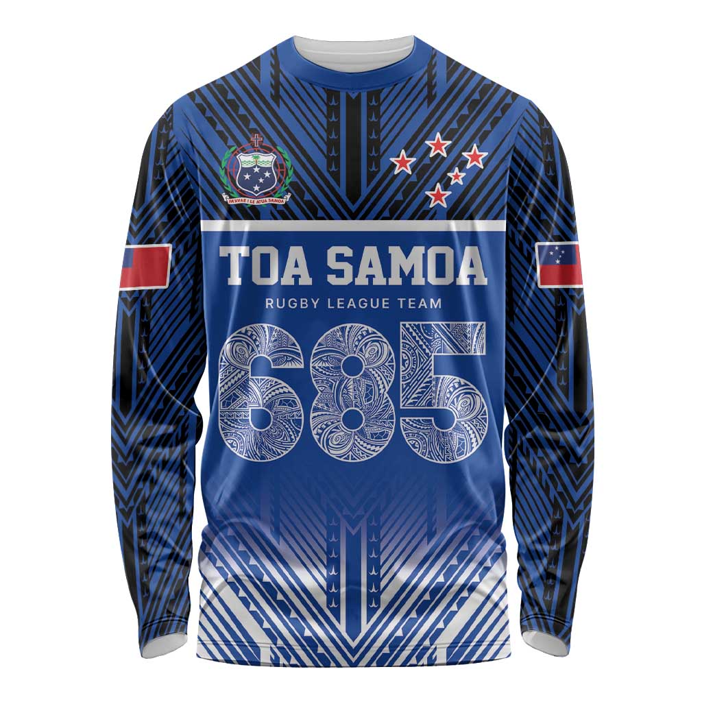 Toa Samoa 685 Long Sleeve Shirt Uso Aso Uma For Life For Samoa - Polynesian Pride