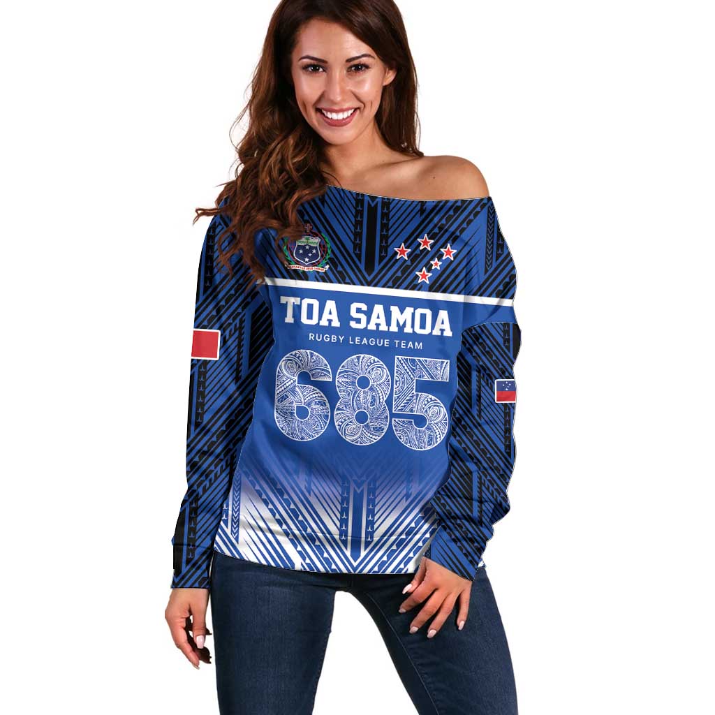 Toa Samoa 685 Off Shoulder Sweater Uso Aso Uma For Life For Samoa - Polynesian Pride