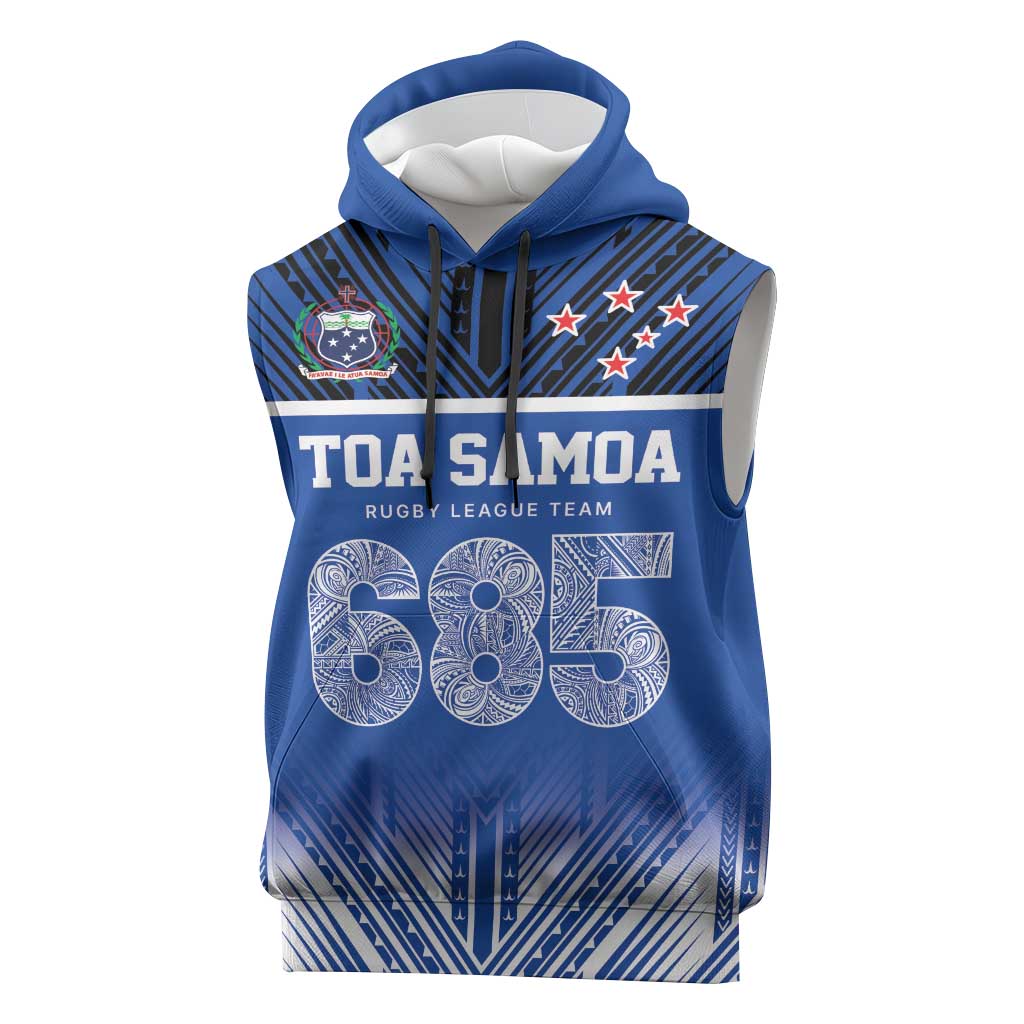 Toa Samoa 685 Sleeveless Hoodie Uso Aso Uma For Life For Samoa - Polynesian Pride