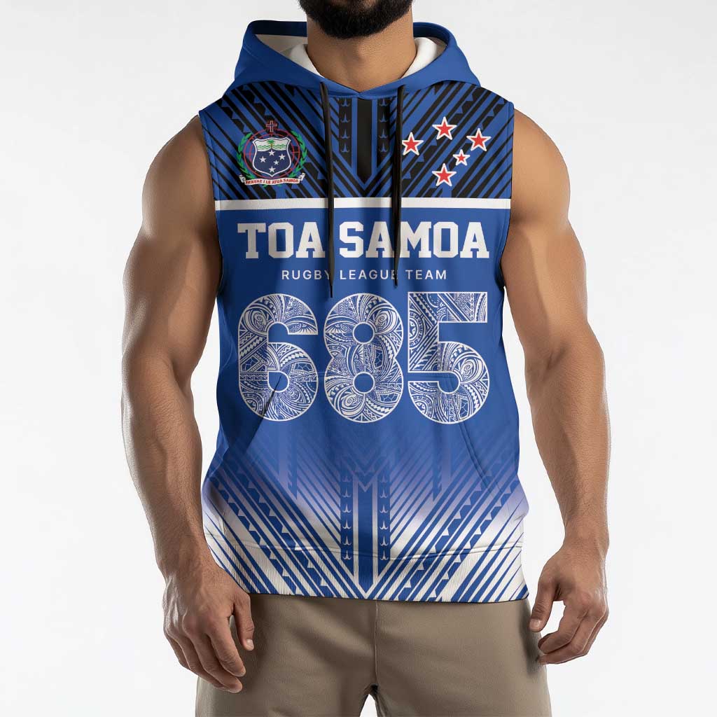 Toa Samoa 685 Sleeveless Hoodie Uso Aso Uma For Life For Samoa - Polynesian Pride