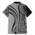 Samoa Siapo Arty Family Matching Mermaid Dress and Hawaiian Shirt Black Style LT9 - Polynesian Pride