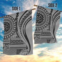 Samoa Siapo Arty Garden Flag Black Style LT9 - Polynesian Pride